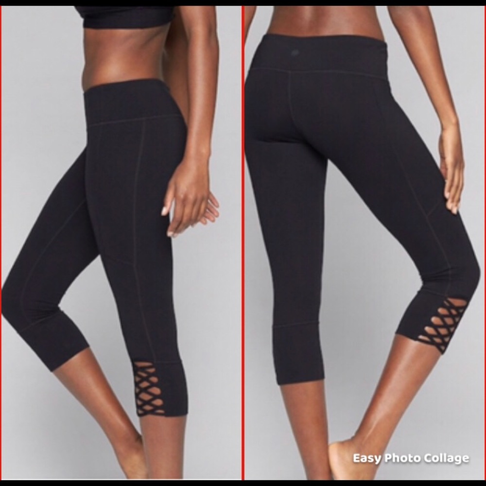 Athleta mind over mat black legging